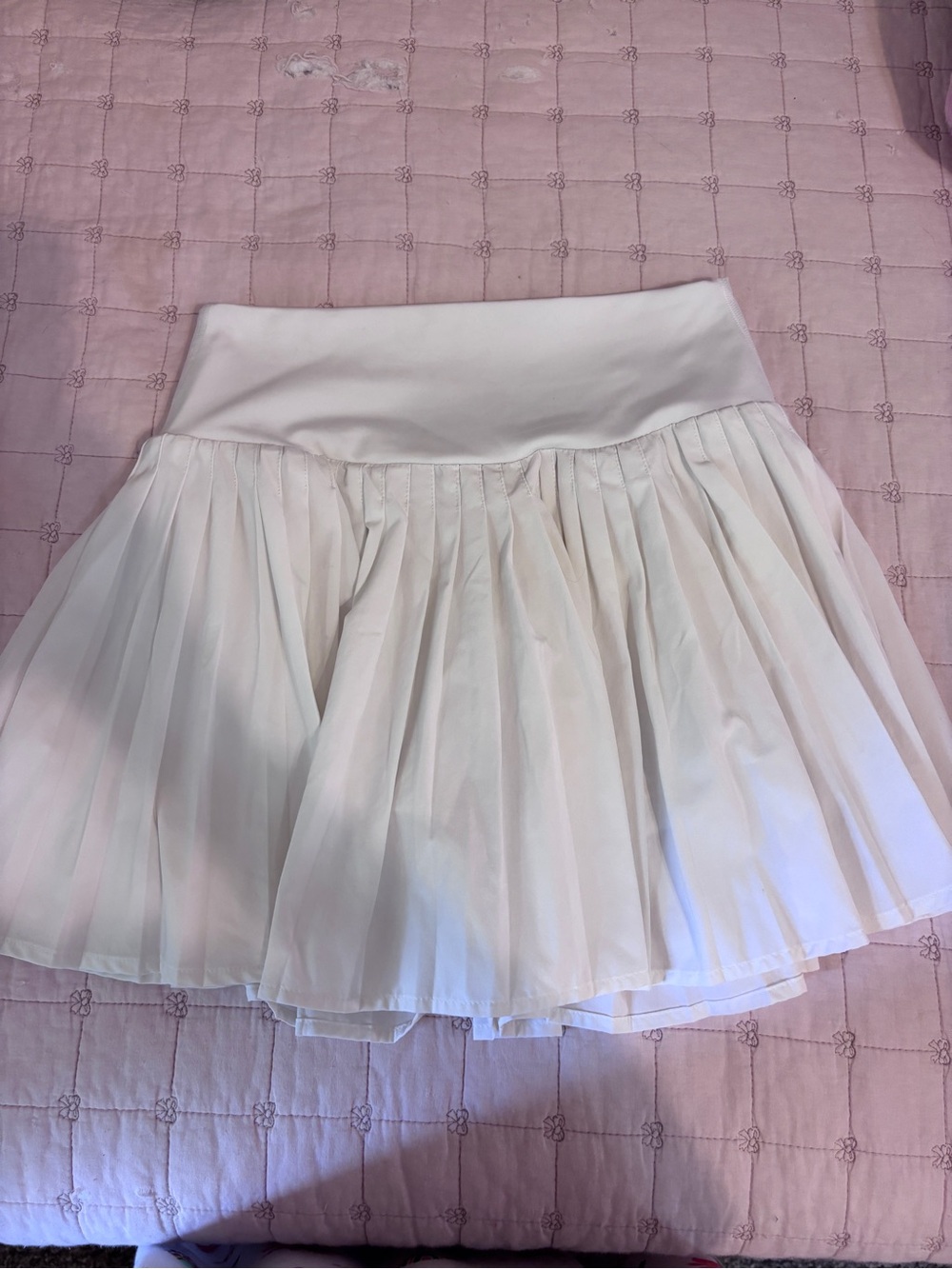 all in motion White Pleated Skater Skirt